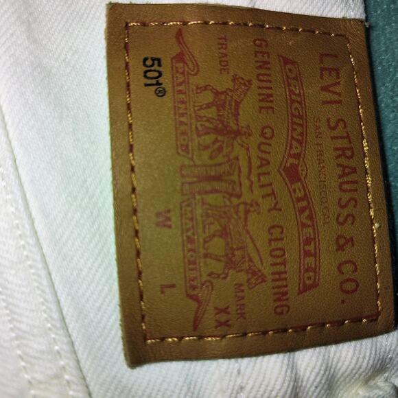 Levi’s Premium 501 Jeans — Size 27x26, Raw Hem, 100% Cotton - Picture 4 of 8